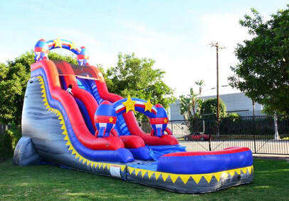 Water Slide and obstacle course