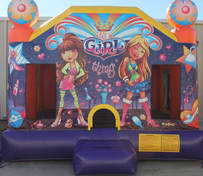 Girl bounce house
