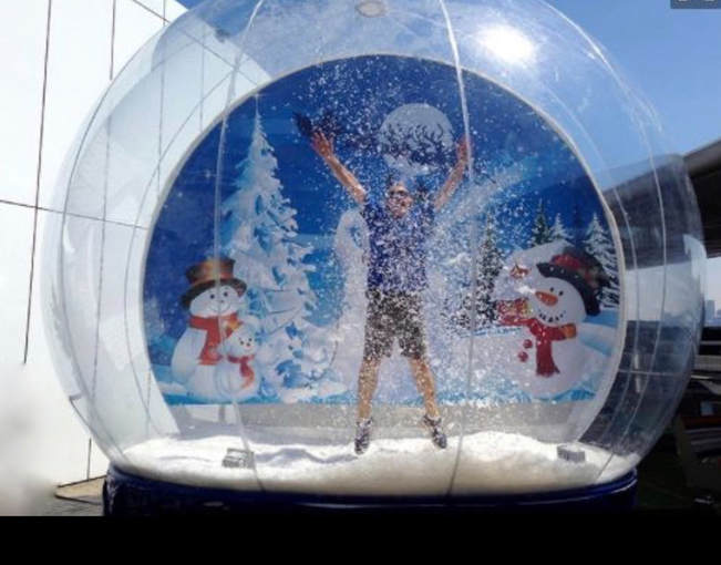 Inflatable Human Snow globe