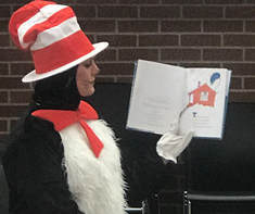 Cat in the Hat Character visits
